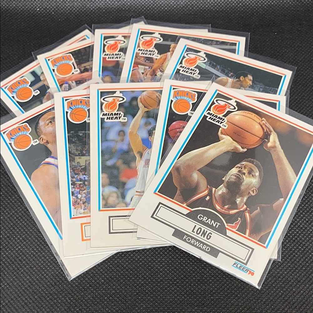 New York Knicks Miami Heat 1990 Fleer 10 Card Lot Perfect Condition HOF Players!